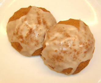 Eggnog Cookies with Rum Butter Icing