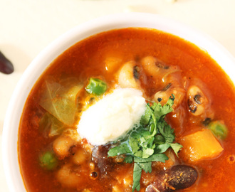 Mixed Bean Soup Recipe | Vegetarian Mixed Bean Soup