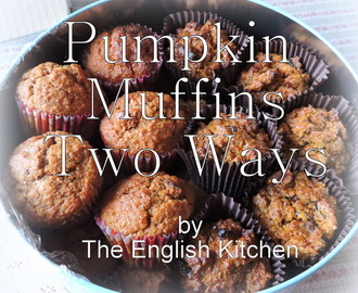 Pumpkin Muffins Two Ways, Diabetic Friendly