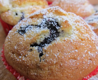 White Chocolate Blueberry Muffins