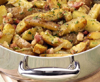 Ricette facili e veloci: patate in tegame con pancetta