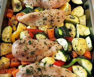 Κοτόπουλο στηθος φιλέτο με λαχανικά !!!