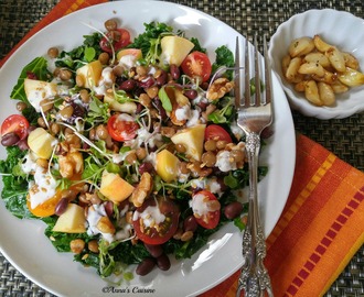 Nutrient-Rich Salad with Homemade Greek Feta Dressing
