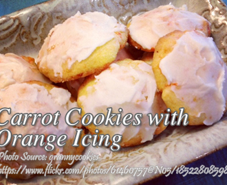 Carrot Cookies with Orange Icing