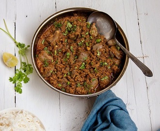 Keema Kaleji \ Mutton Mince and Liver in a Spicy Curry