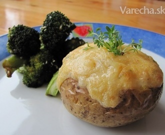 Plnené  zemiaky so sladkou pečenou brokolicou (fotorecept)