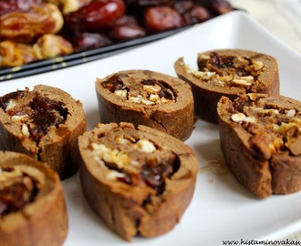 Ořechové rolky s ovocem a skořicí (trénujeme na Vánoce:))