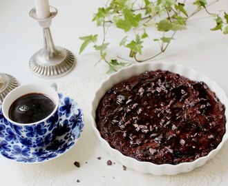 Swedish Mudcake with Chocolate Toffe Glaze