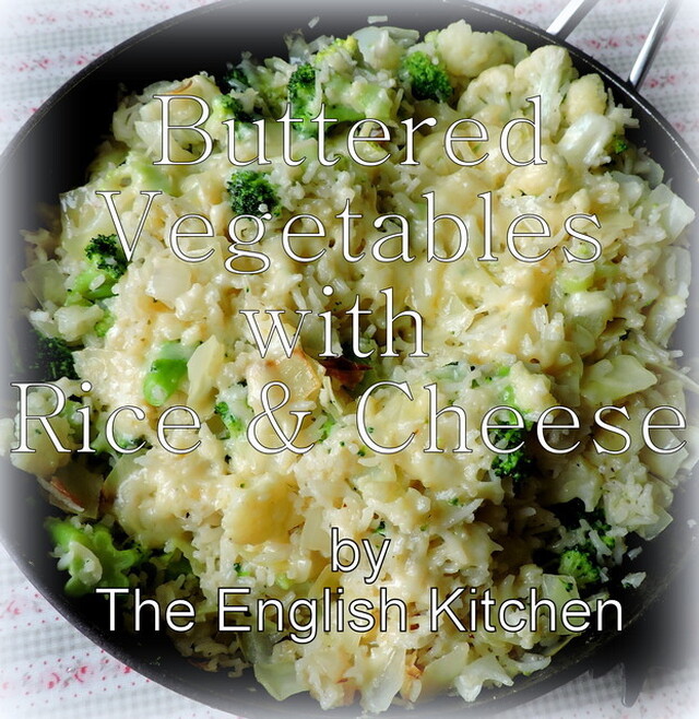 Buttered Vegetables with Rice and Cheese