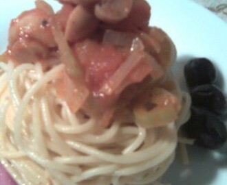 Mantar Soslu Spaghetti