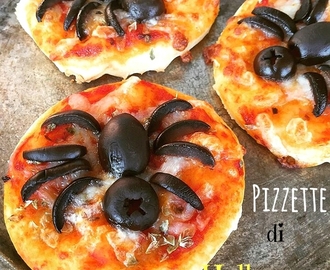 Pizzette ragno di Halloween