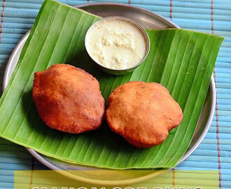 Mangalore Buns Recipe With Coconut Chutney – Banana Poori Recipe