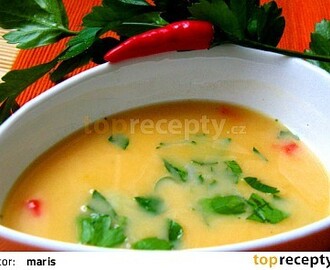 Polévka ze sladkých brambor  / batátů /s kokosovým mlékem
