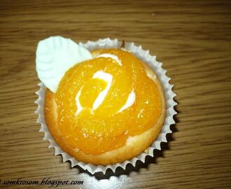 Mandarinkové košíčky - cupcakes