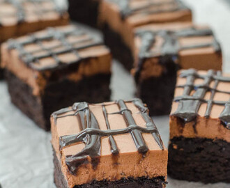 brownies s čokoládovou pěnou