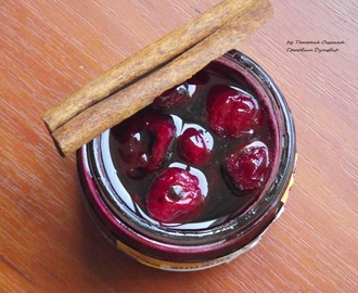 Вишневое варенье — рубиновый десерт с корицей и коньяком