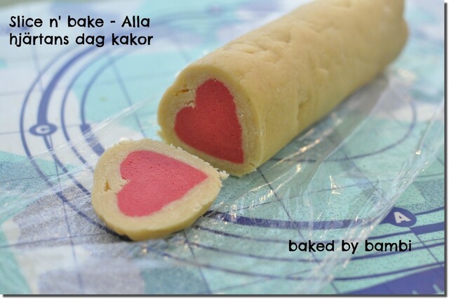 Slice n’ bake – Alla hjärtans dag kakor (steg-för-steg bilder)