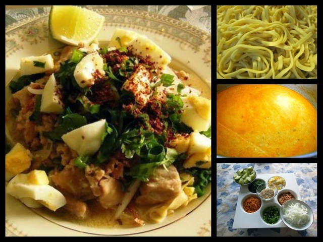 Quick & Easy Burmese Ohno Khauk Swe - Coconut Chicken Noodle Soup