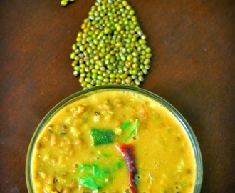 Pachai payaru kuzhambu / green gram gravy