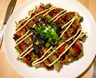 Vegan Okonomiyaki - Japanese Savoury Pancake