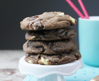 soft nutella double chocolate chip cookies (vegetarian & vegan) ❤