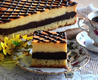 ciasto Hali (sernik na budyniu czekoladowym)