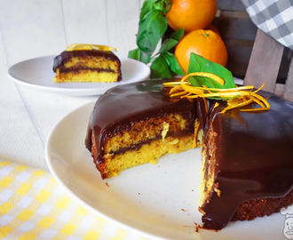Tarta de naranja con chocolate | La receta más fácil de todas