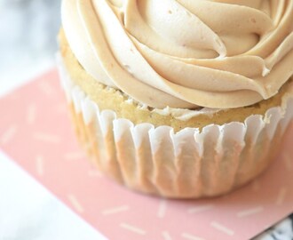 Peanut Butter Cupcakes with peanut Butter Frosting