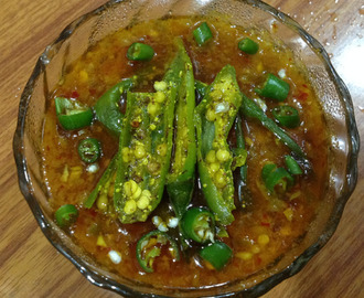 Green Chili pickle curry recipe- Achari Mirch ki sabzi recipe