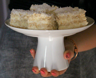 Biała Princessa - ciasto bez pieczenia lepsze niż kokosowy sklepowy batonik.