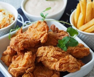 Pikantne stripsy czyli kurczak a'la KFC