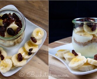 [eat & be fit] Nachmittagssnack: Buttermilchmüsli mit Banane & Honig