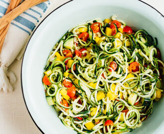 Zucchini Noodle Spaghetti Salad