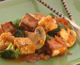 Tofu & Veggies with Maple Barbecue Sauce