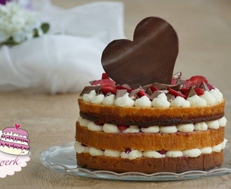 Erdbeer-Mascarpone- Torte | Naked Cake | Muttertagstorte