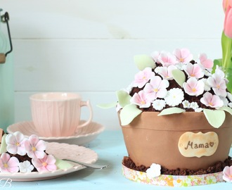 Zum Muttertag: Wunderschöne Blumentopf-Torte mit Cake Company