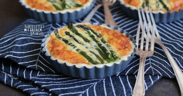 Tartlets with Green Asparagus and Wild Garlic