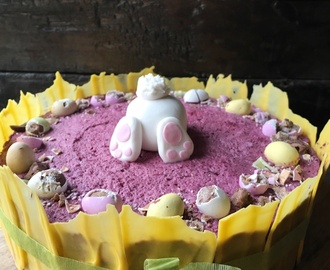 Blueberry mousse cake for Easter ~ Blåbärsmousse tårta till Påsk