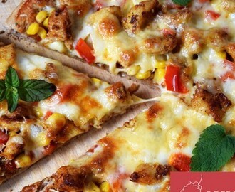Pełnoziarnista pizza kebab-gyros