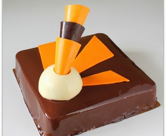 Шоколадно-апельсиновый торт в стиле Ар-Деко