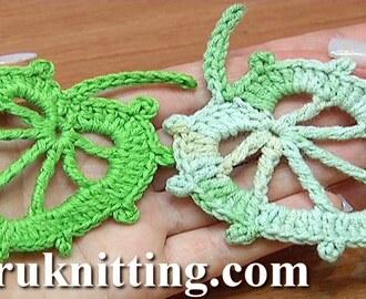 How To Crochet Leaf In Round Tutorial 6