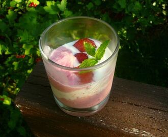 Domowe lody truskawkowe – z jogurtem i sorbet z miętą