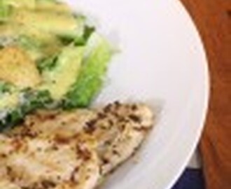 Grilled Chicken Breast with Ceaser Salad