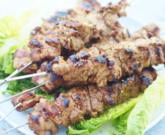 Greek Style Lamb Kebabs (Souvlaki)
