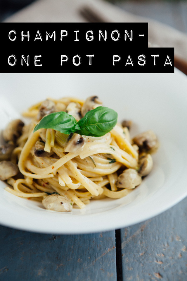 Champignon One Pot Pasta – Seelenfutter aus einem Topf