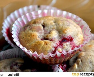 Zdravé, nízkokalorické malinové muffiny