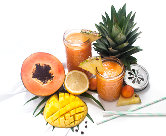 Frischer Papaya Ananas Saft - Starte Fit in den Tag mit einem frischen Papaya Ananas Saft: