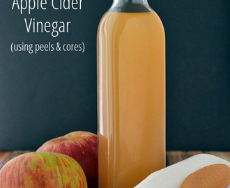 DIY:  Homemade Apple Cider Vinegar (using peels and cores)