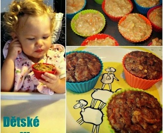 «Recept» Zdravé dětské muffiny