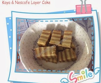 咖啡&咖椰千层蛋糕 (蒸） Coffee & Kaya Layer Cake (Steamed)